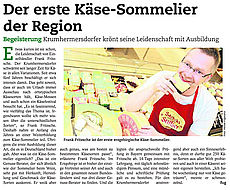 Erster Käse-Sommelier in der Region